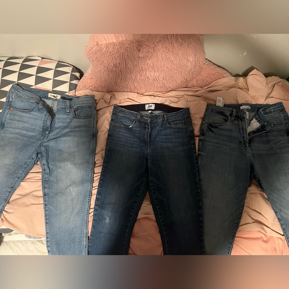 GOOD AMERICAN/ Good waist / sZ 10”30/ & PAIGE sZ 30”/ MADEWELL sZ 30p/